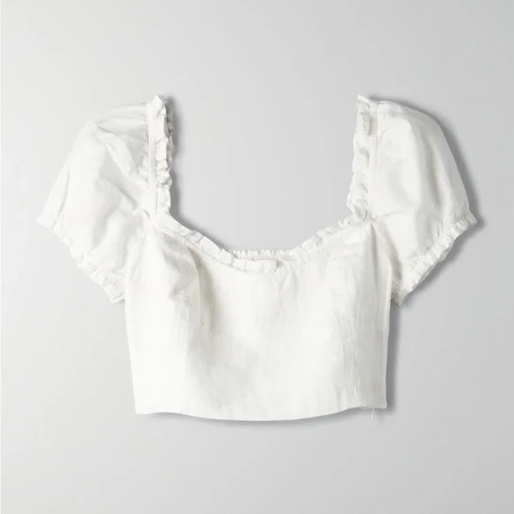Aritzia Wilfred Linen Wander Blouse - Picture 1 of 7